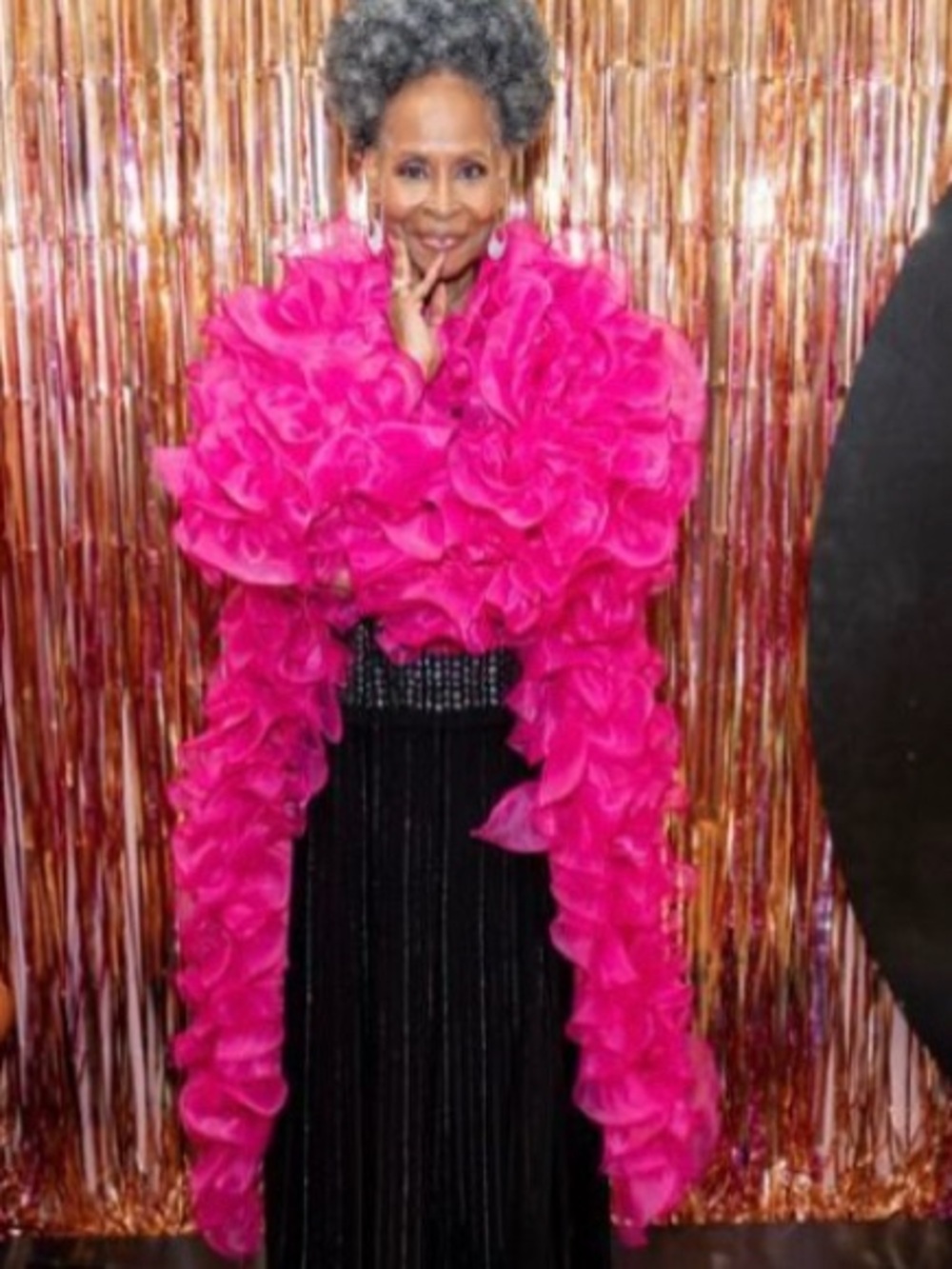 Ruffled Special Occasion and Evening Coat By Akira